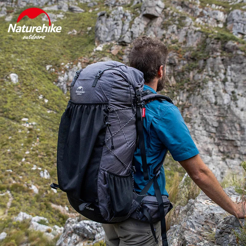 Naturehike Ultralight Backpack 60+5L/40L With Frame Waterproof Travel Bag Large Capacity Camping Outdoor Hiking With Rain Cover