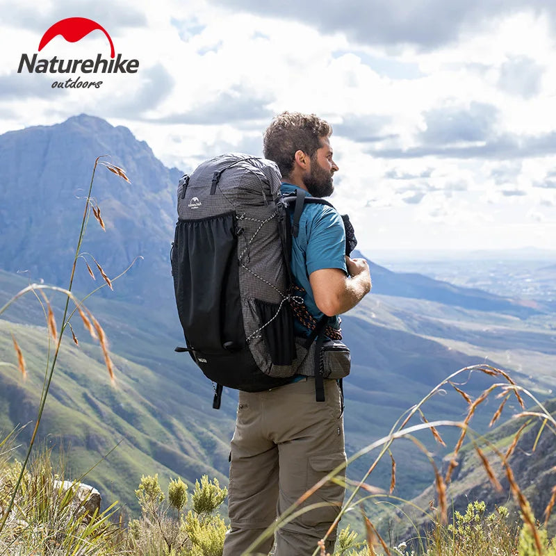 Naturehike Ultralight Backpack 60+5L/40L With Frame Waterproof Travel Bag Large Capacity Camping Outdoor Hiking With Rain Cover